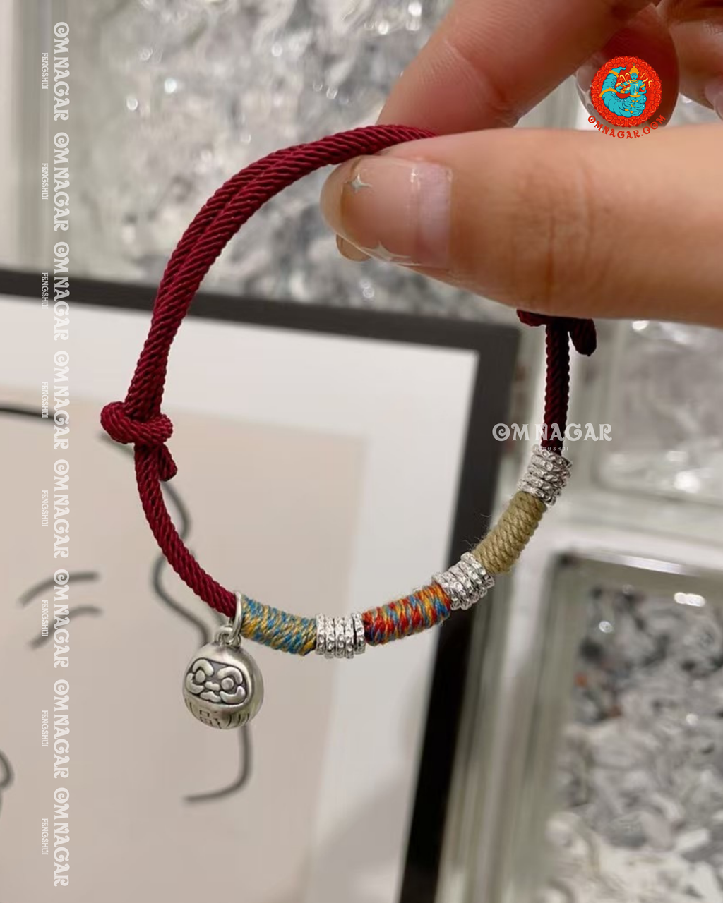 Chỉ Đỏ Daruma Chiêu Phúc Bạc 999 – Bình An & Tài Lộc