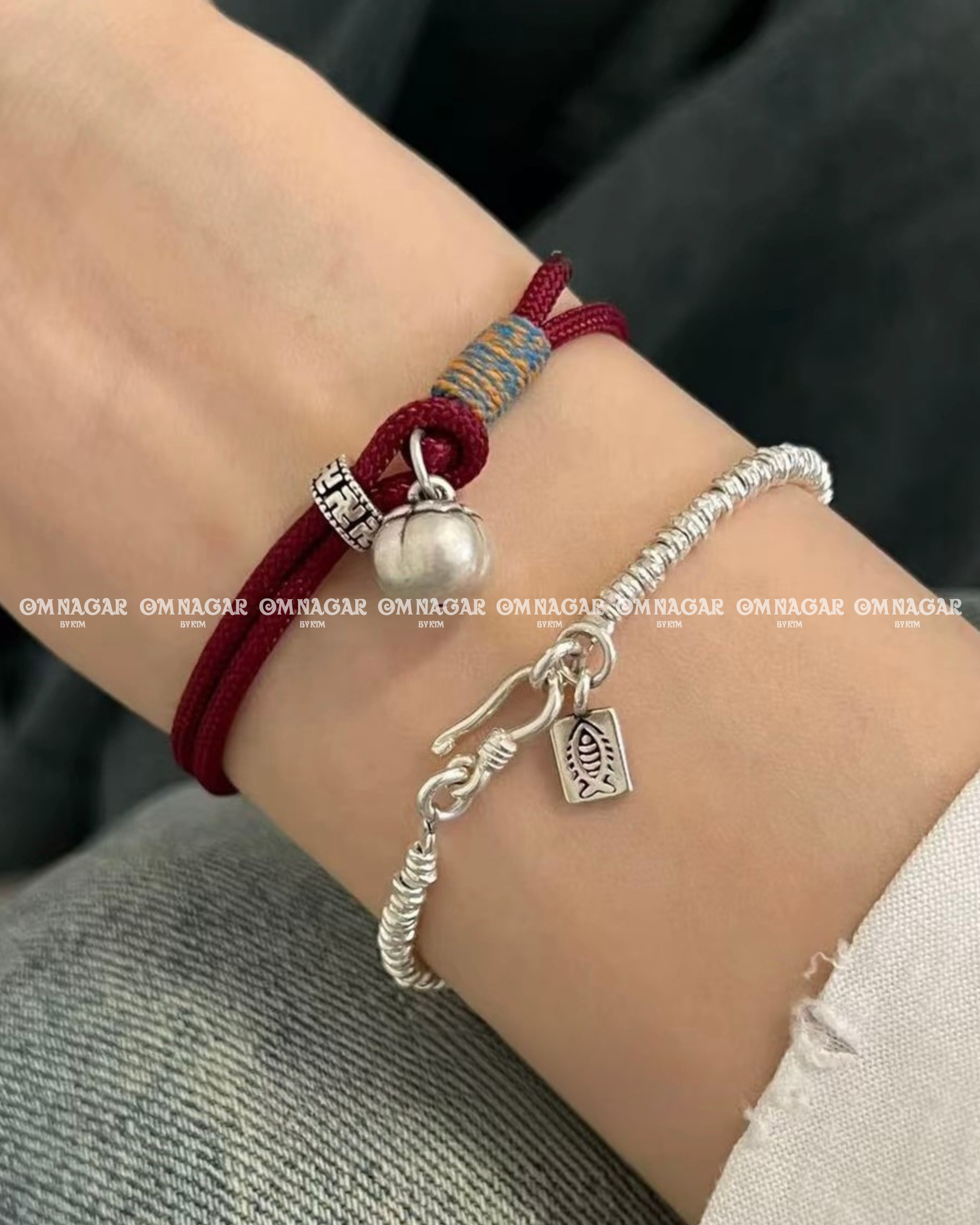 Chỉ Đỏ Phúc Thị Vạn Sự Như Ý – Bạc 999 Cao Cấp