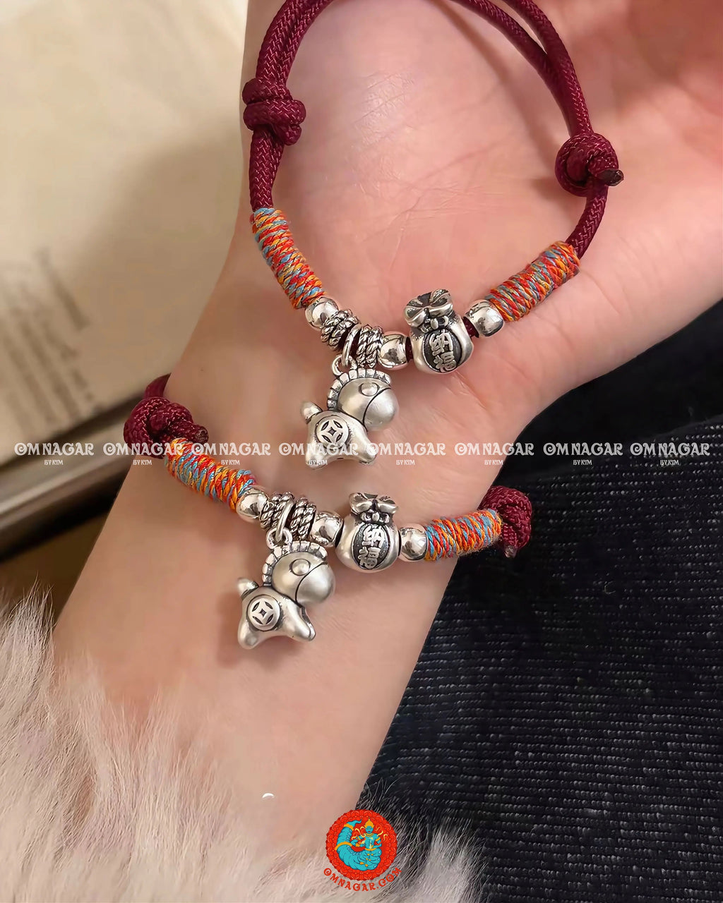 Chỉ Đỏ Ngũ Sắc Tiểu Mã Chiêu Phúc - Bạc 999 (2026)