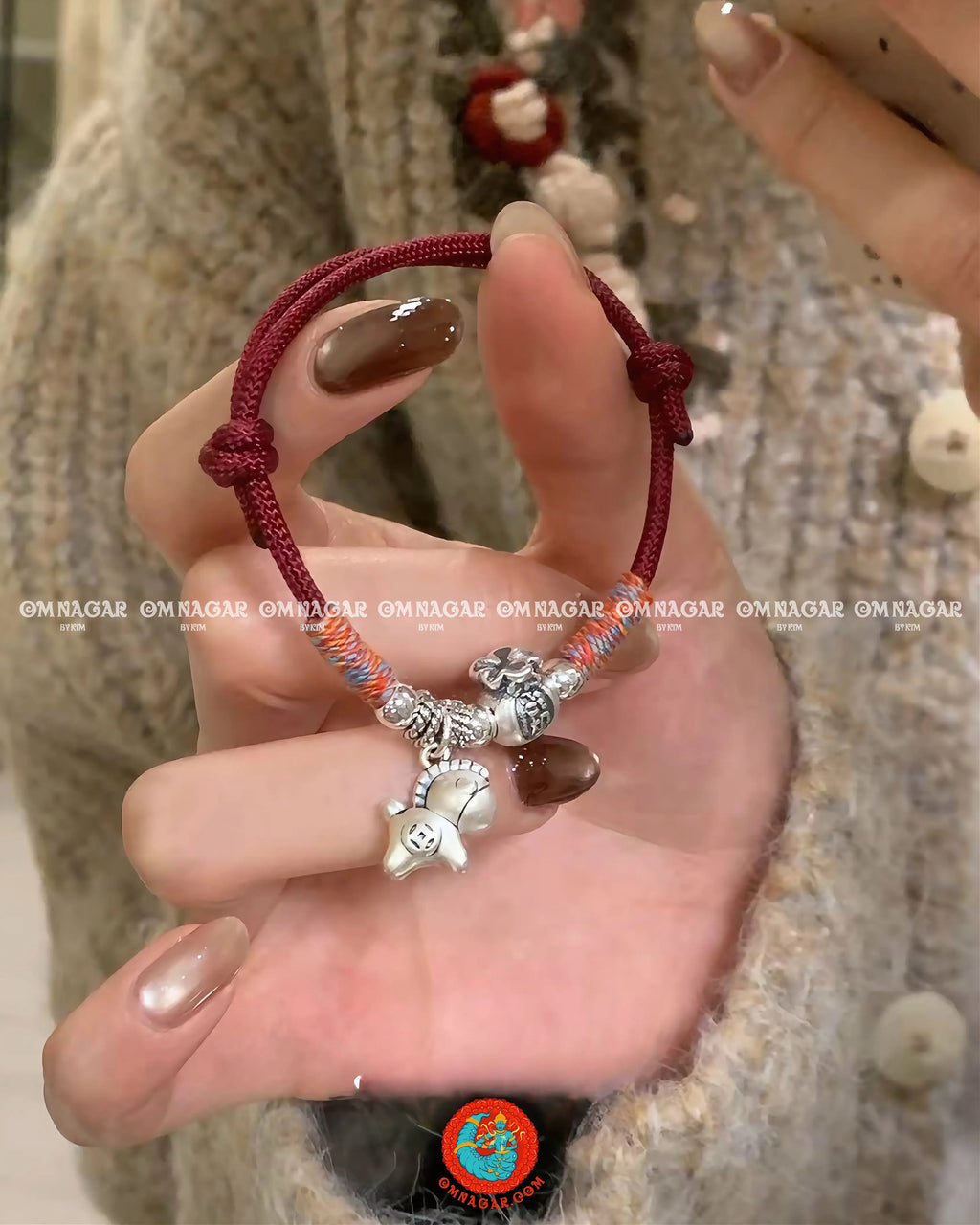 Chỉ Đỏ Ngũ Sắc Tiểu Mã Chiêu Phúc - Bạc 999 (2026)