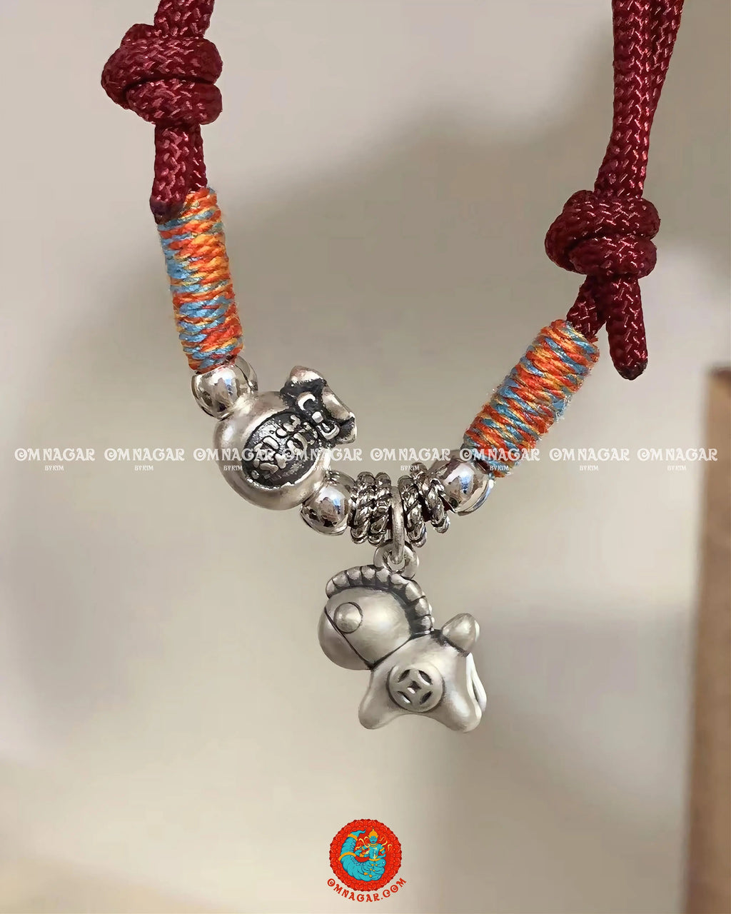 Chỉ Đỏ Ngũ Sắc Tiểu Mã Chiêu Phúc - Bạc 999 (2026)