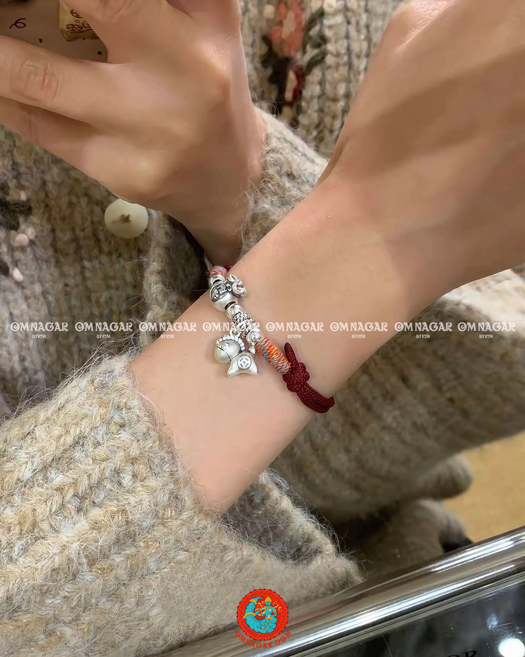 Chỉ Đỏ Ngũ Sắc Tiểu Mã Chiêu Phúc - Bạc 999 (2026)