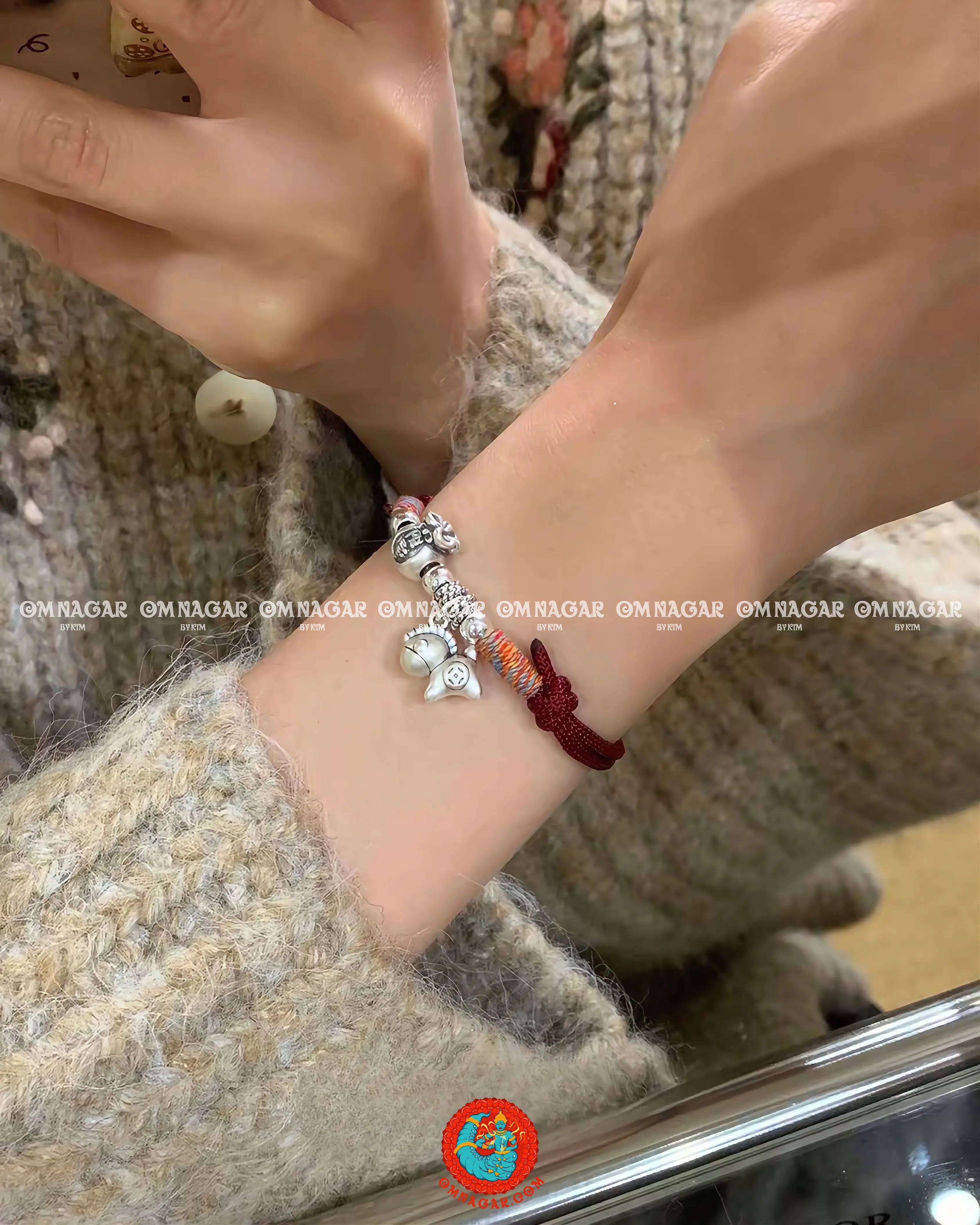 Chỉ Đỏ Ngũ Sắc Tiểu Mã Chiêu Phúc - Bạc 999 (2026)